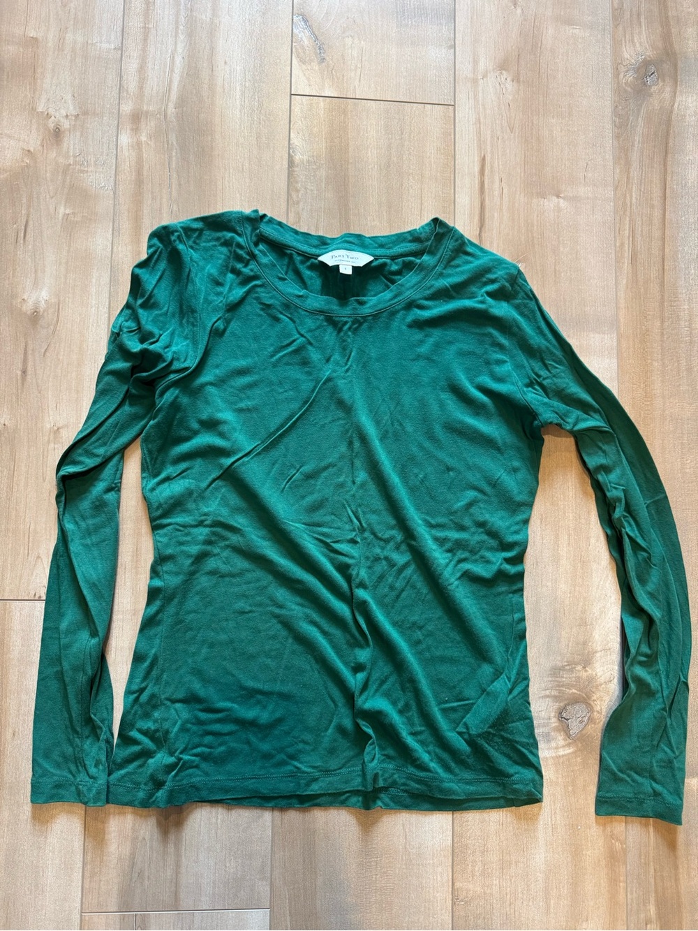 Part two Forest Green Long Sleeve Crew Tee